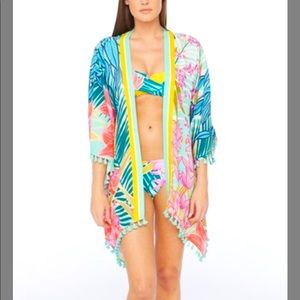 Green Tropical Leaf Kimono
Brand: Trina Turk